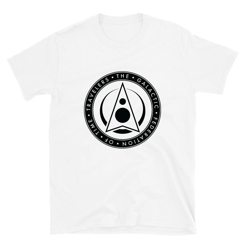Galactic Federation of Time Travelers Logo White T-Shirt